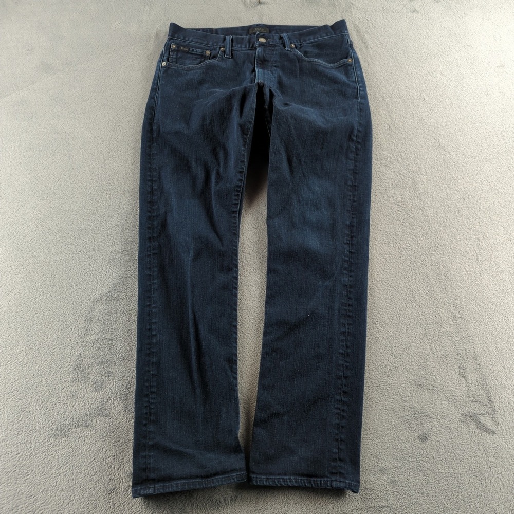 Polo Ralph Lauren Jeans Mens 32x32 (Fits 30x32) Blue Varick Slim Straight